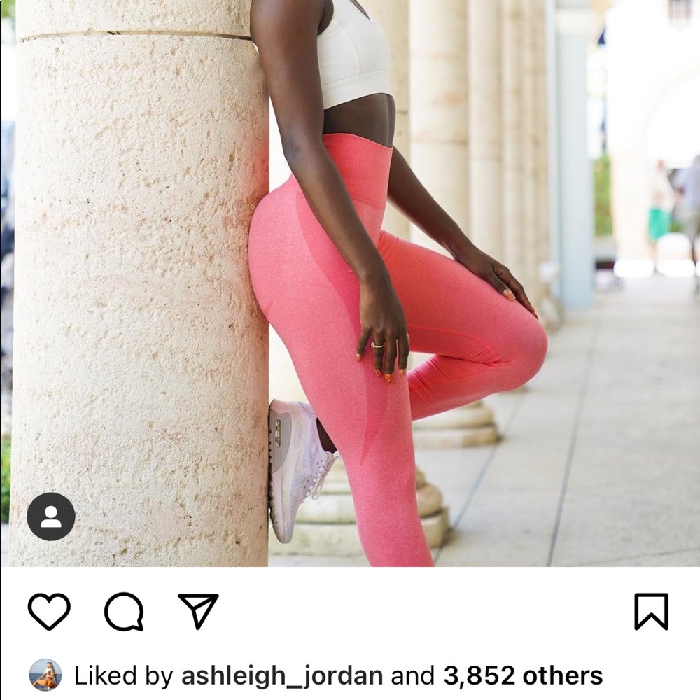 NVGTN coral seamless leggings